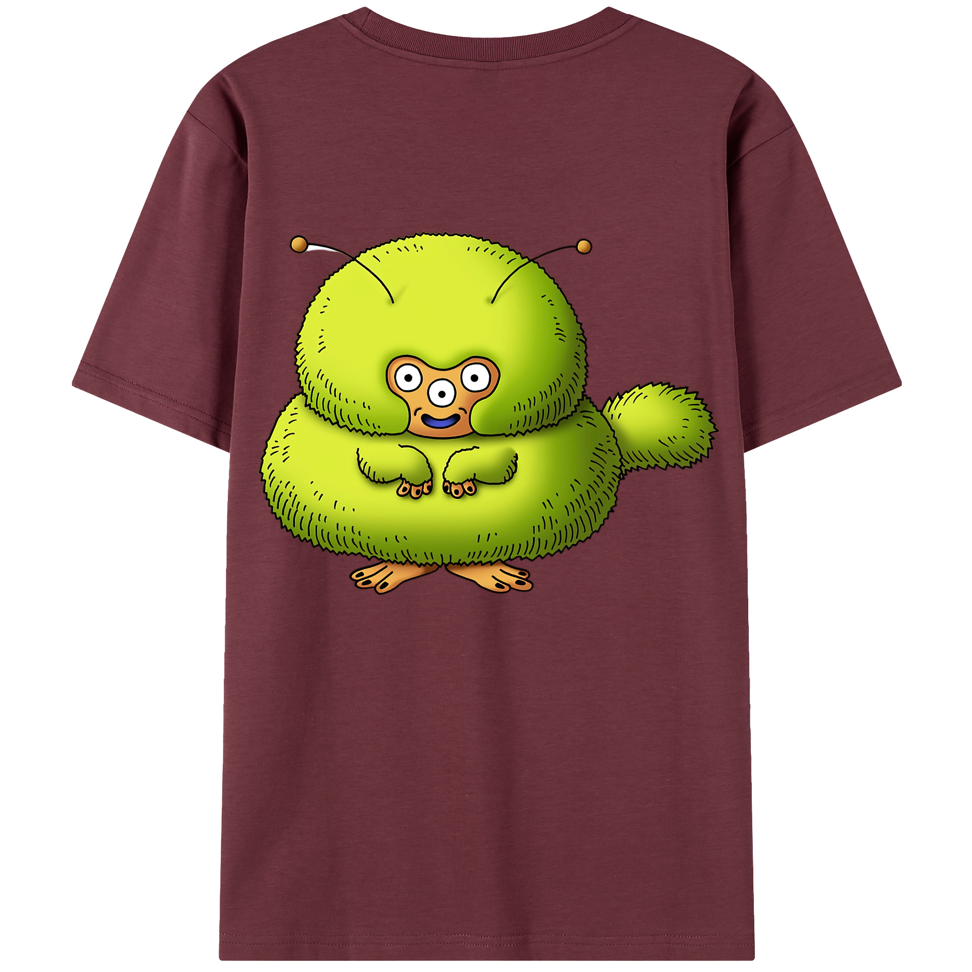 （画像用） ドラゴンクエスト Doragon Kuesuto Dragon Quest 綿100％半袖Tシャツ（背面プリント）